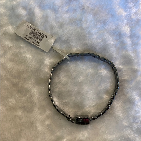 JOHN HARDY Modern Chain Diamond Chevron Link Sterling Silver Bracelet! - Picture 6 of 8